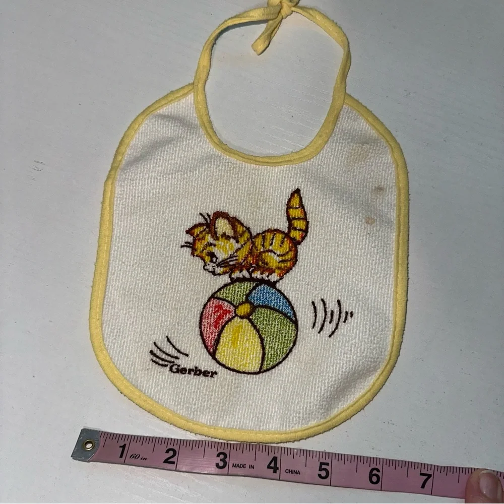 Vintage Kitten Baby Bib